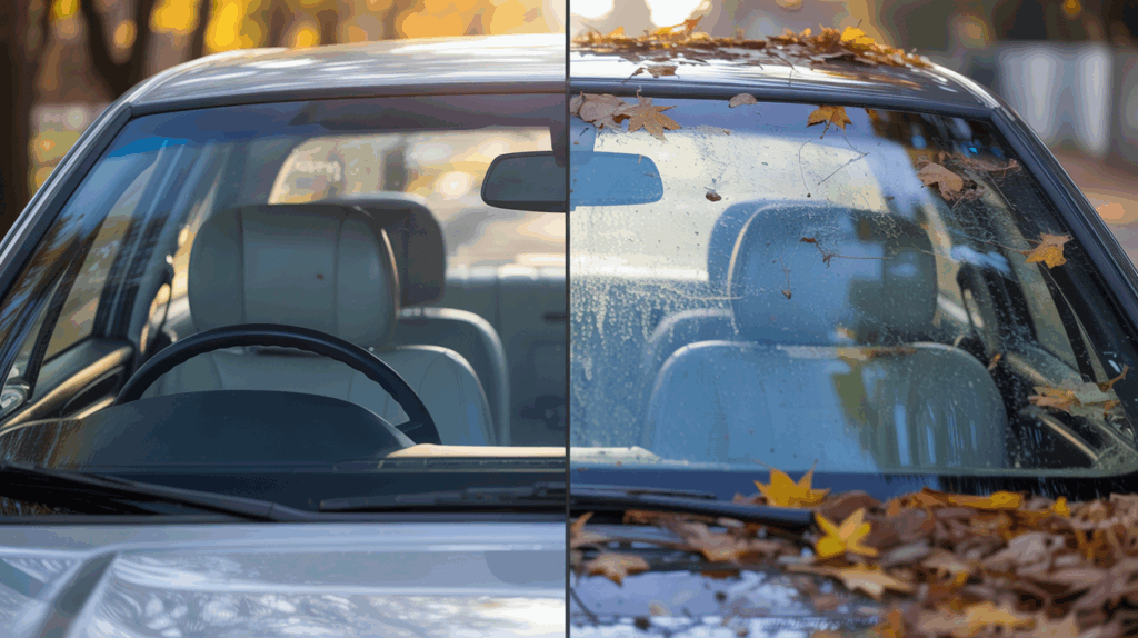  car interior reflection and texture