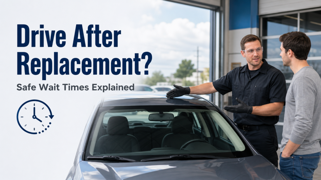 Explaining windshield replacement wait times