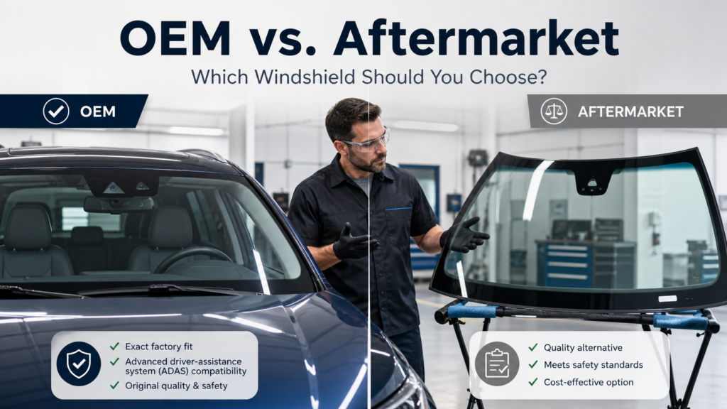OEM vs. aftermarket windshield comparison